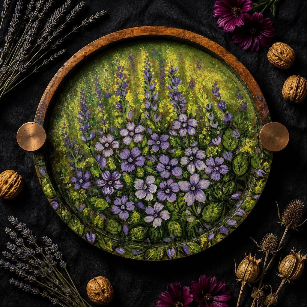 Introducing a truly one-of-a-kind piece from our latest collection. Each stroke is crafted from scratch with precision, blending a rich palette of colors to capture the essence of a blooming meadow.